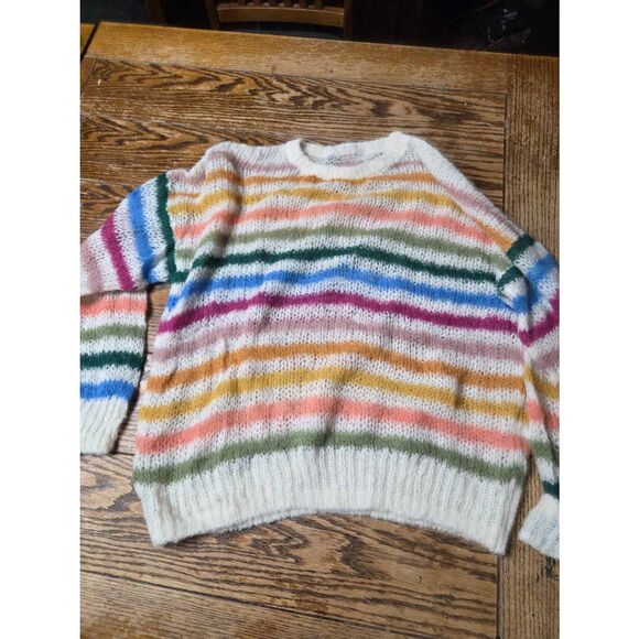 MOTHER The Biggie Jumper Sweater.Pocket Full of Rainbows. Size Small. - Picture 2 of 7